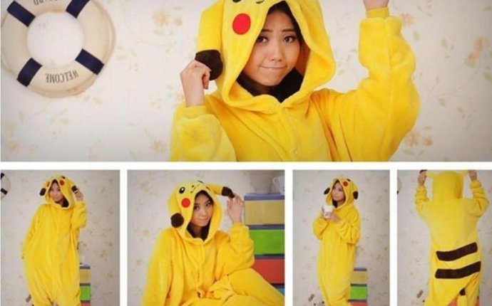 Купить Оптом Прекрасные Пикачу Моды Желтый Outfit Пижама Kigurumi